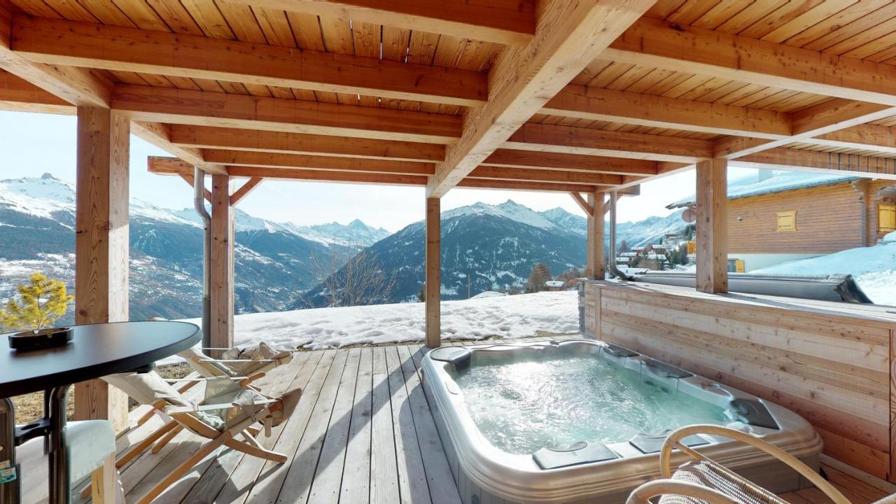 Etoiles des Neiges LUXE&JACUZZI chalet 12 pers by Alpvision Résidences Hérémence Extérieur photo