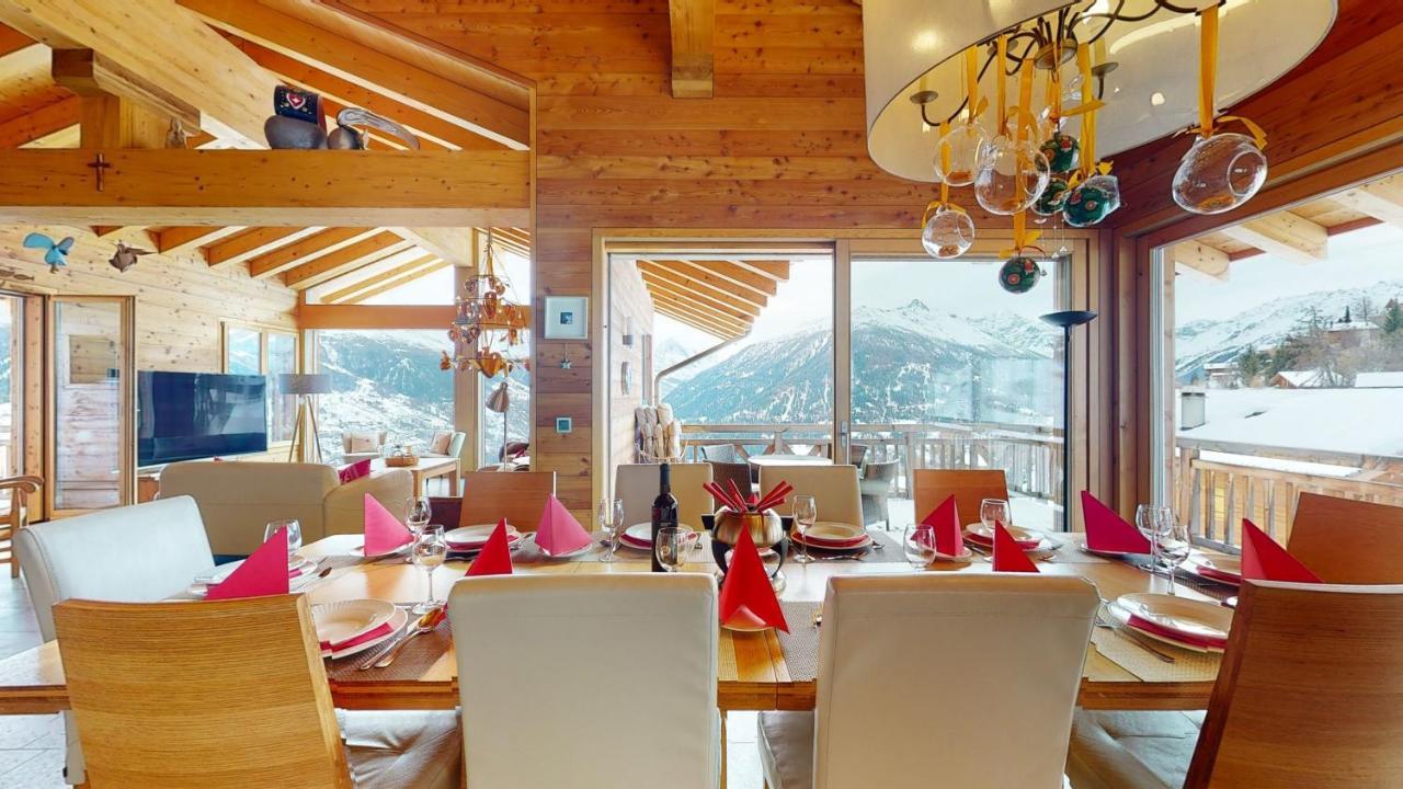 Etoiles des Neiges LUXE&JACUZZI chalet 12 pers by Alpvision Résidences Hérémence Extérieur photo